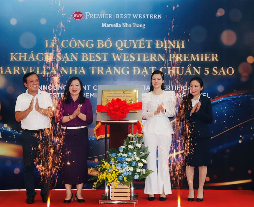 Khách sạn Best Western Premier Marvella Nha Trang đón nhận quyết định đạt chuẩn 5 sao